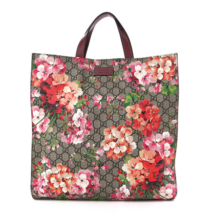 Gucci Soft GG Supreme Monogram Blooms Vertical Tote Beige Multicolor Dry Rose 1 of 13