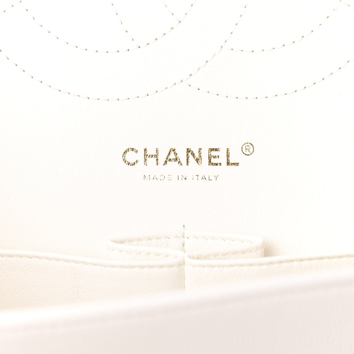 Caviar Quilted Jumbo Double Flap White
