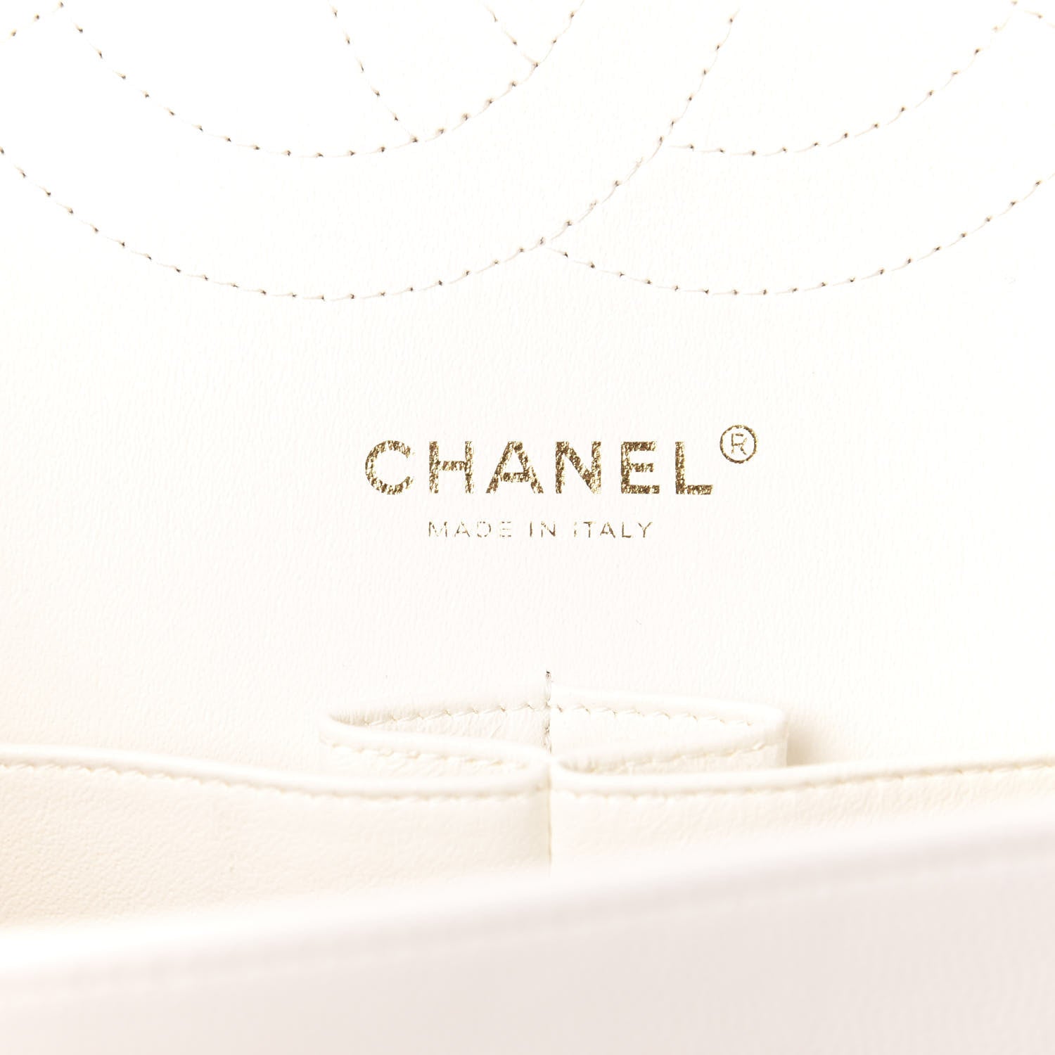 Chanel Caviar Quilted Jumbo Double Flap White 9 of 10