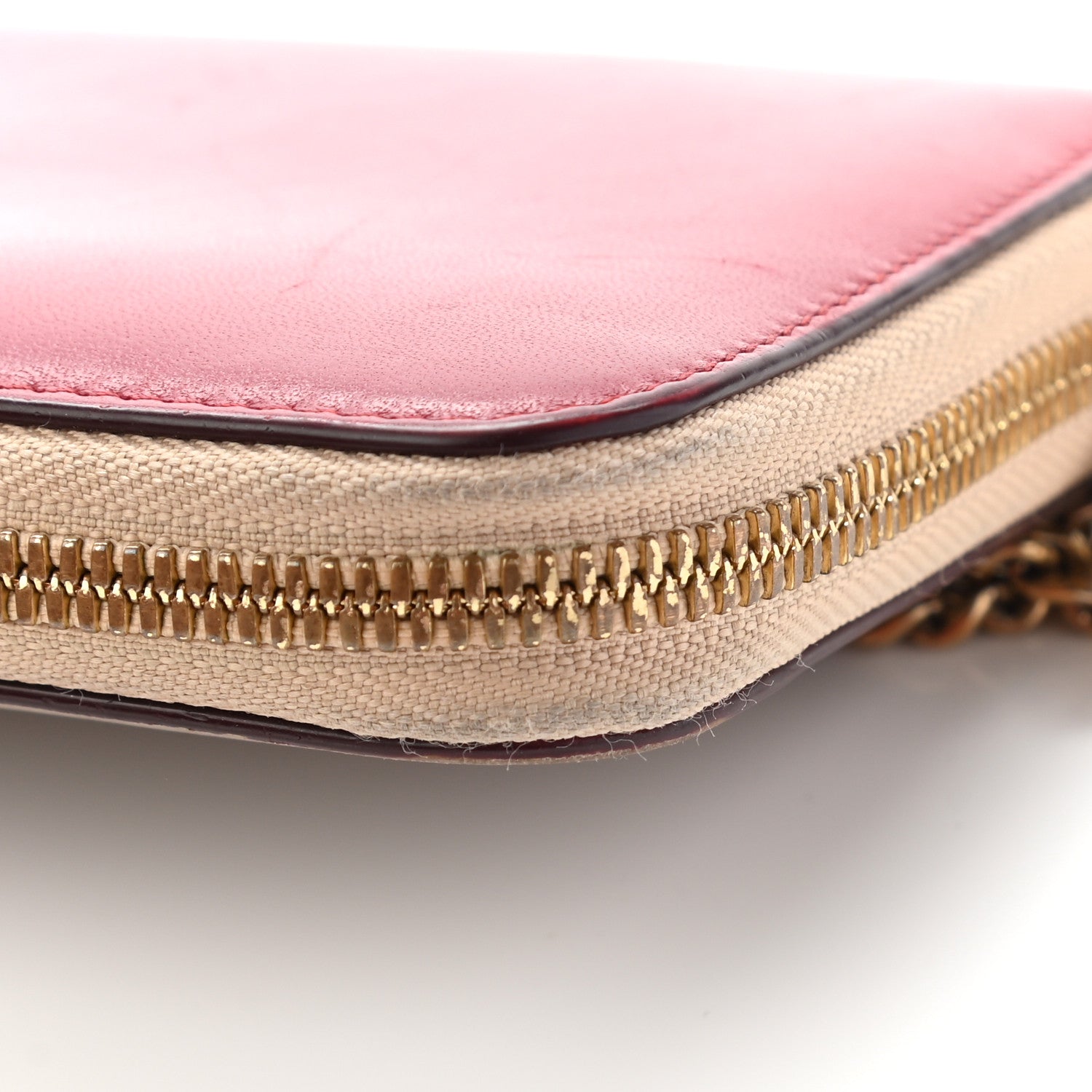 Chloe Smooth Calfskin Baylee Long Zip Around Wallet Red Beige 18 of 23