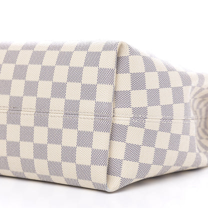 Louis Vuitton Damier Azur Graceful MM Rose Ballerine 10 of 16