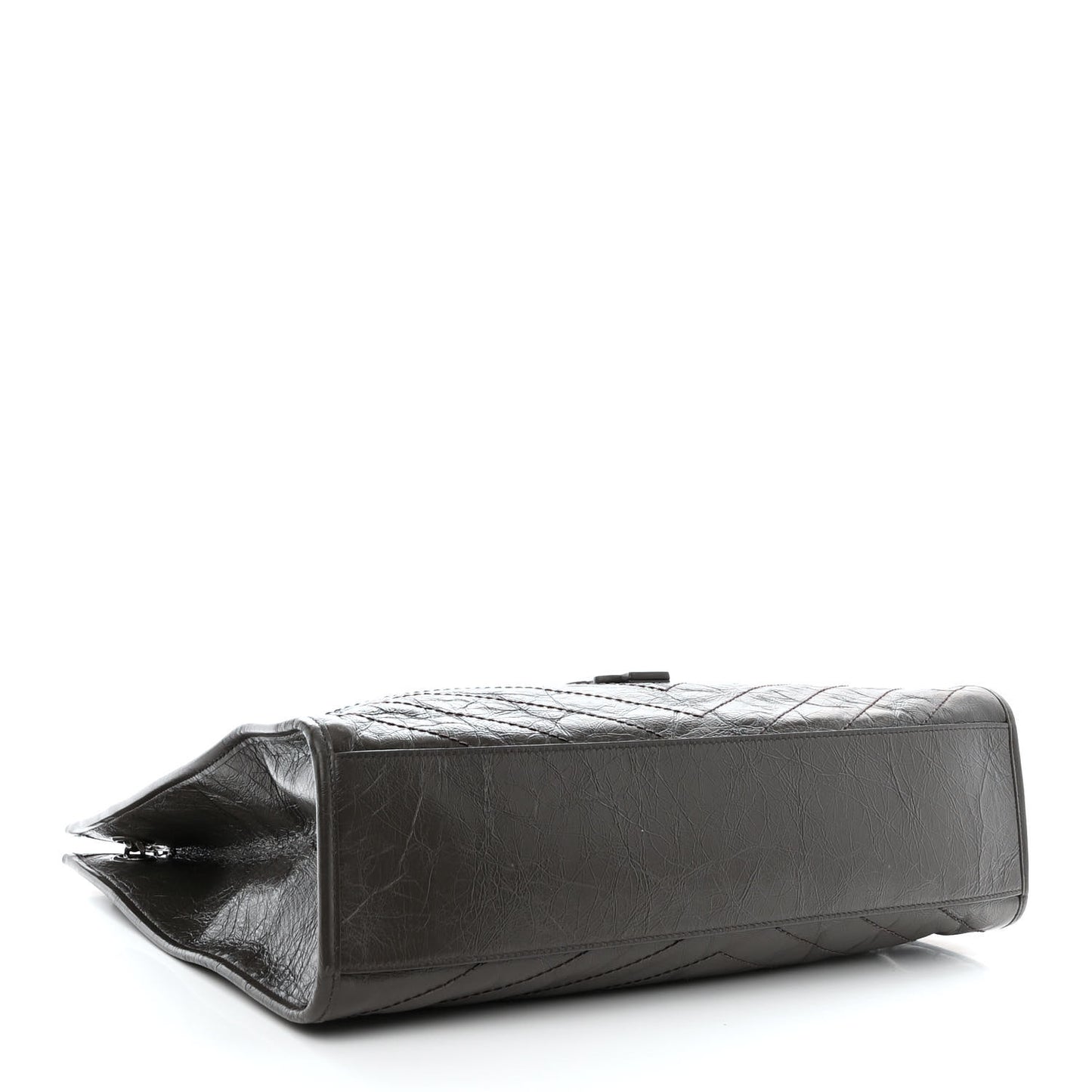 Crinkled Calfskin Matelasse Monogram Niki Shoulder Bag Storm