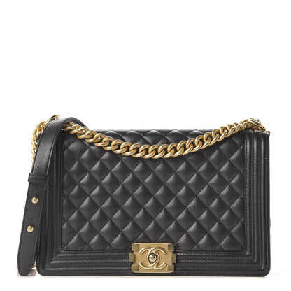 Chanel Caviar Quilted New Medium Boy Flap Black 1 of 10