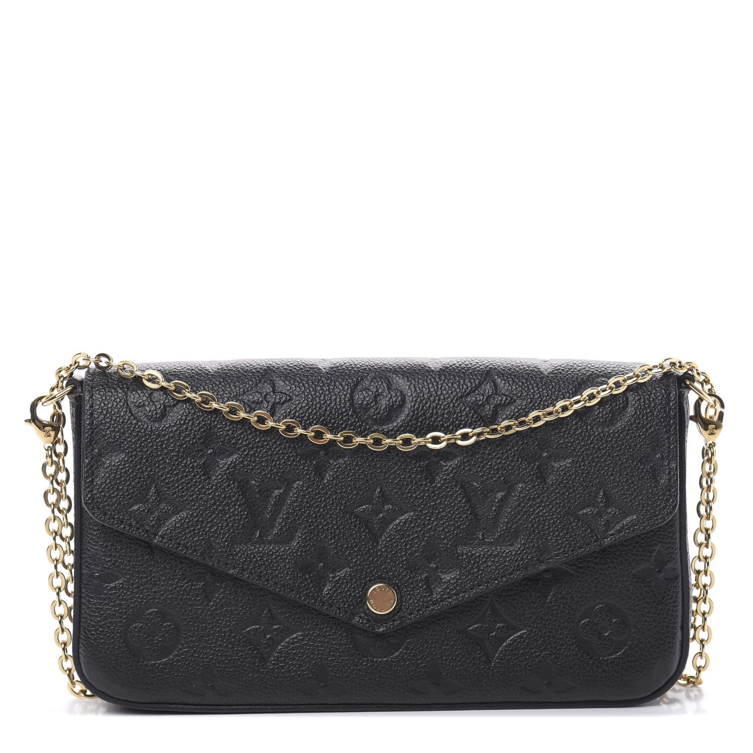 Louis Vuitton Empreinte Pochette Felicie Chain Wallet Black 1 of 11