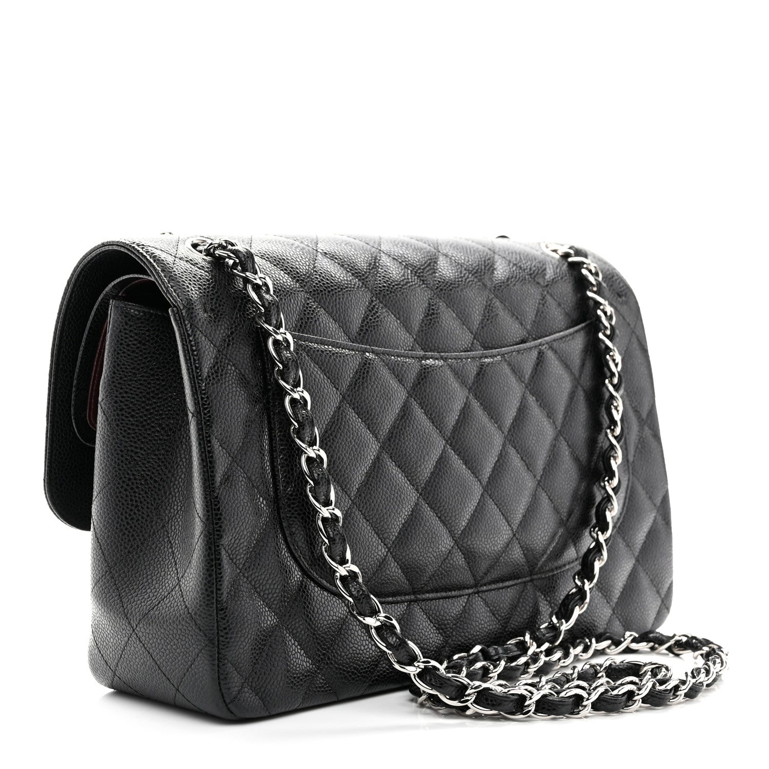 Chanel Caviar Quilted Jumbo Double Flap Black 3 of 10