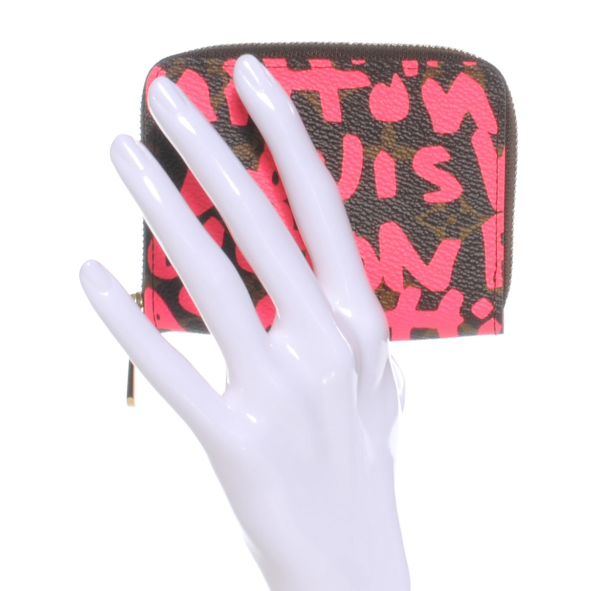 Monogram Graffiti Zippy Coin Purse Fuchsia