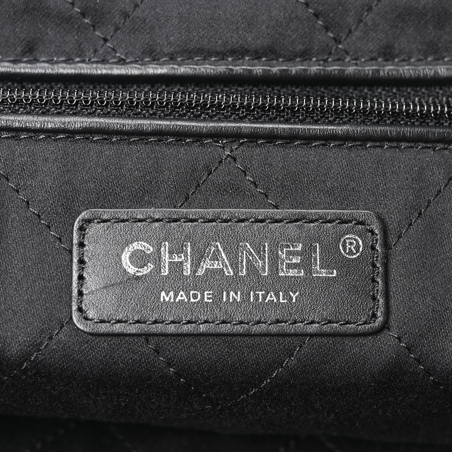 Chanel Shiny Calfskin Quilted Monochrome Small Chanel 22 Black 6 of 10