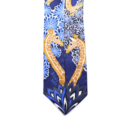 Hermes Silk The Three Graces Twilly Bleu Nuit Gold Black 2 of 3