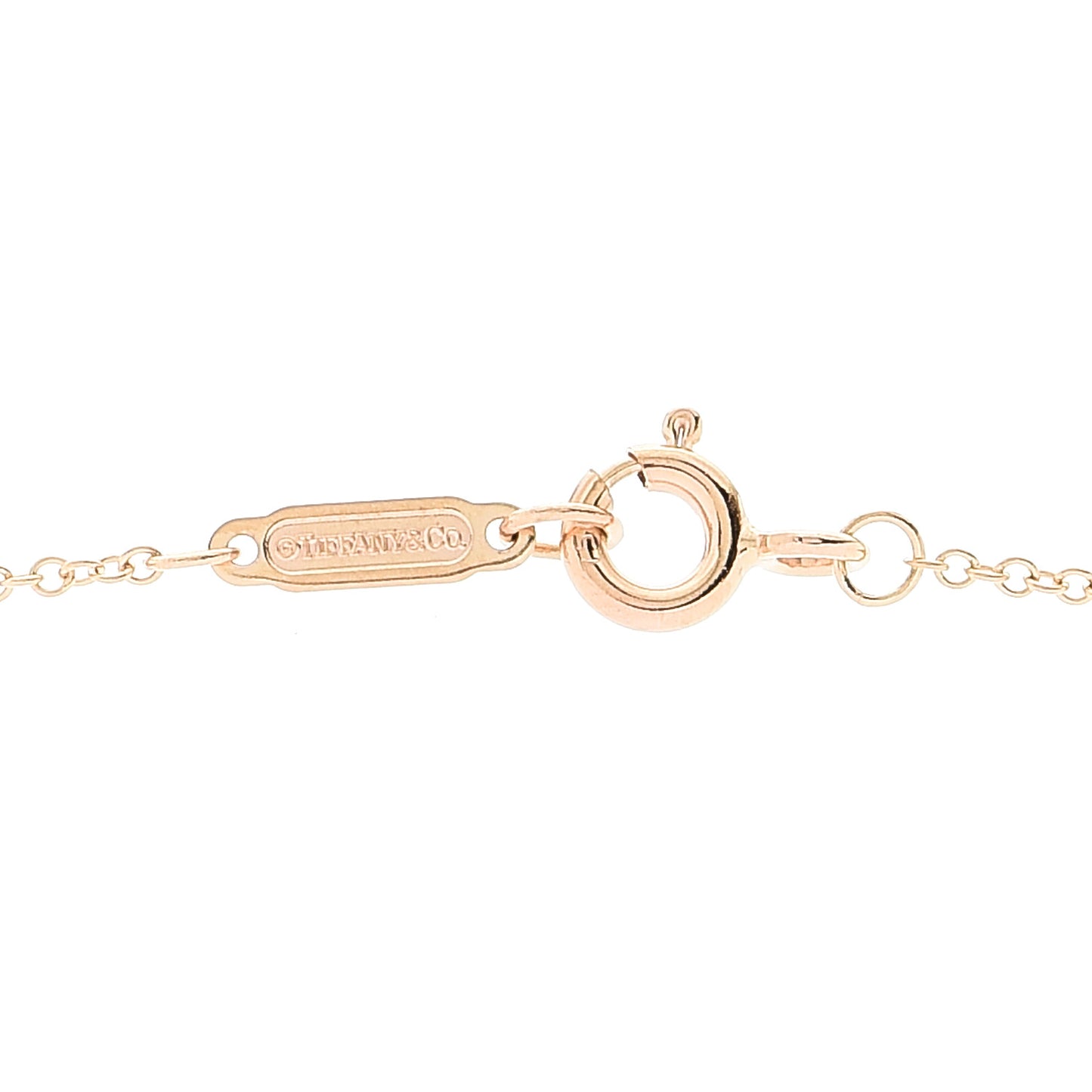 18K Rose Gold Return To Tiffany Heart Key Pendant Necklace