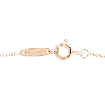 Tiffany 18K Rose Gold Return To Tiffany Heart Key Pendant Necklace 5 of 7