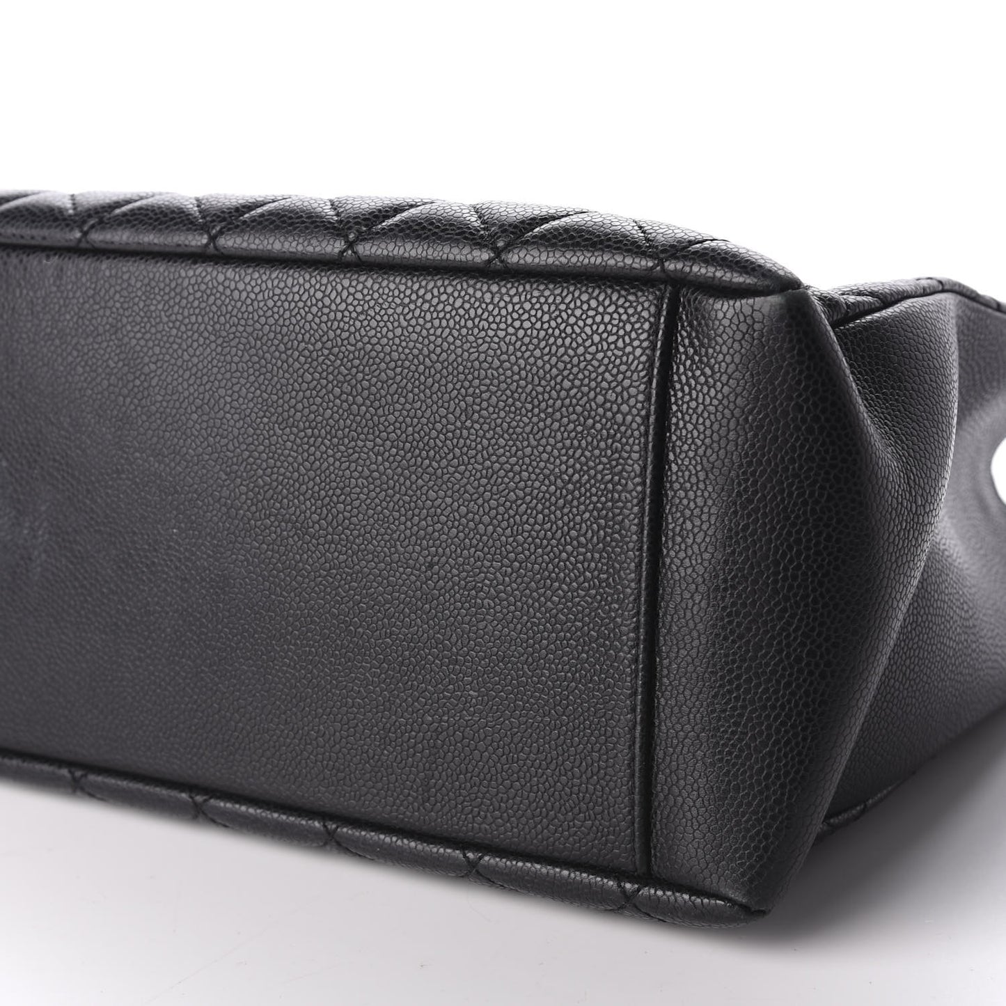 Caviar Quilted Grand Shopping Tote GST Black