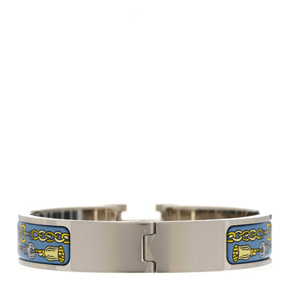 Hermes Enamel Printed Narrow Bouquets Selliers Clic Clac H Bracelet PM Ecume 3 of 5