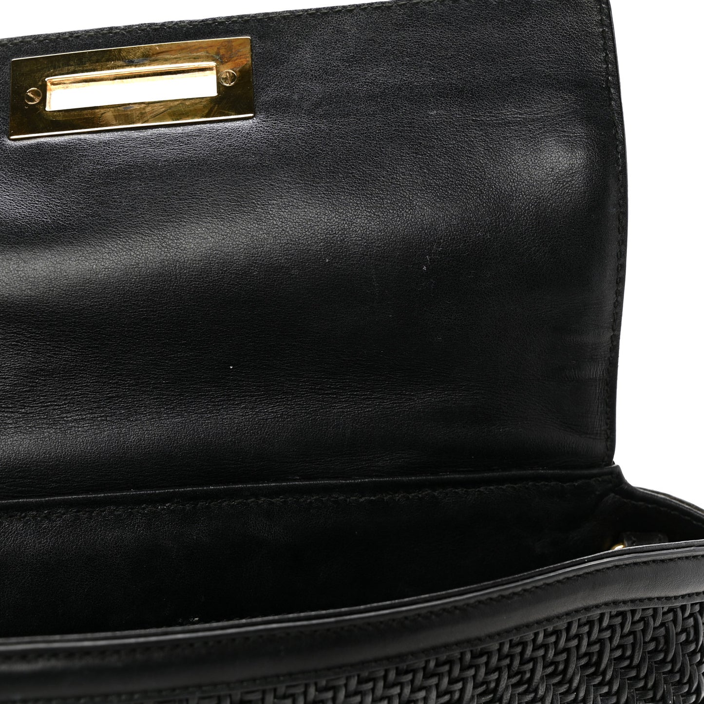 Woven Nappa Sofia Satchel Black