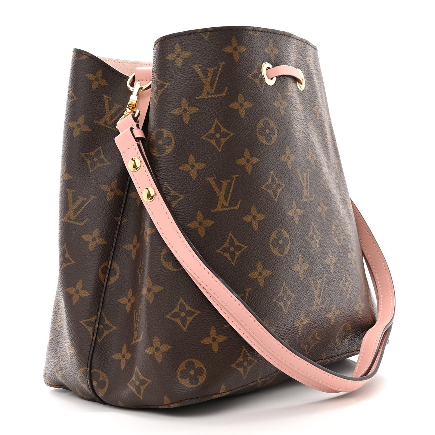LOUIS VUITTON Monogram Neonoe MM Rose Poudre