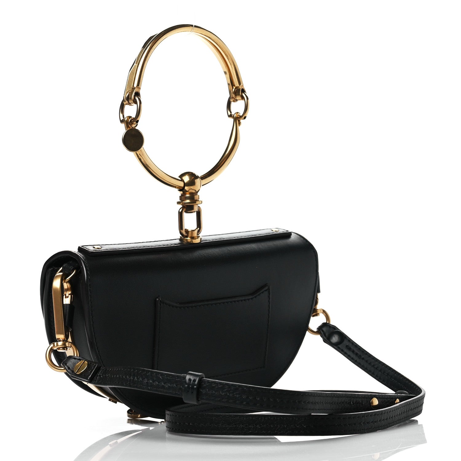 Chloe Calfskin Small Nile Bracelet Minaudiere Bag Black 3 of 11
