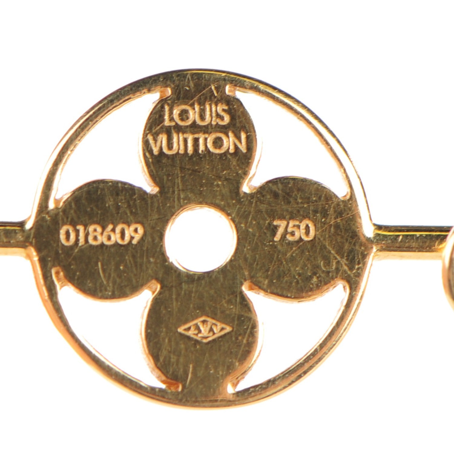 Louis Vuitton 18k Yellow Gold Idylle Ankle Bracelet 3 of 4