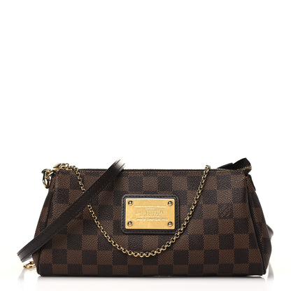 Louis Vuitton Damier Ebene Eva Clutch 2 of 9