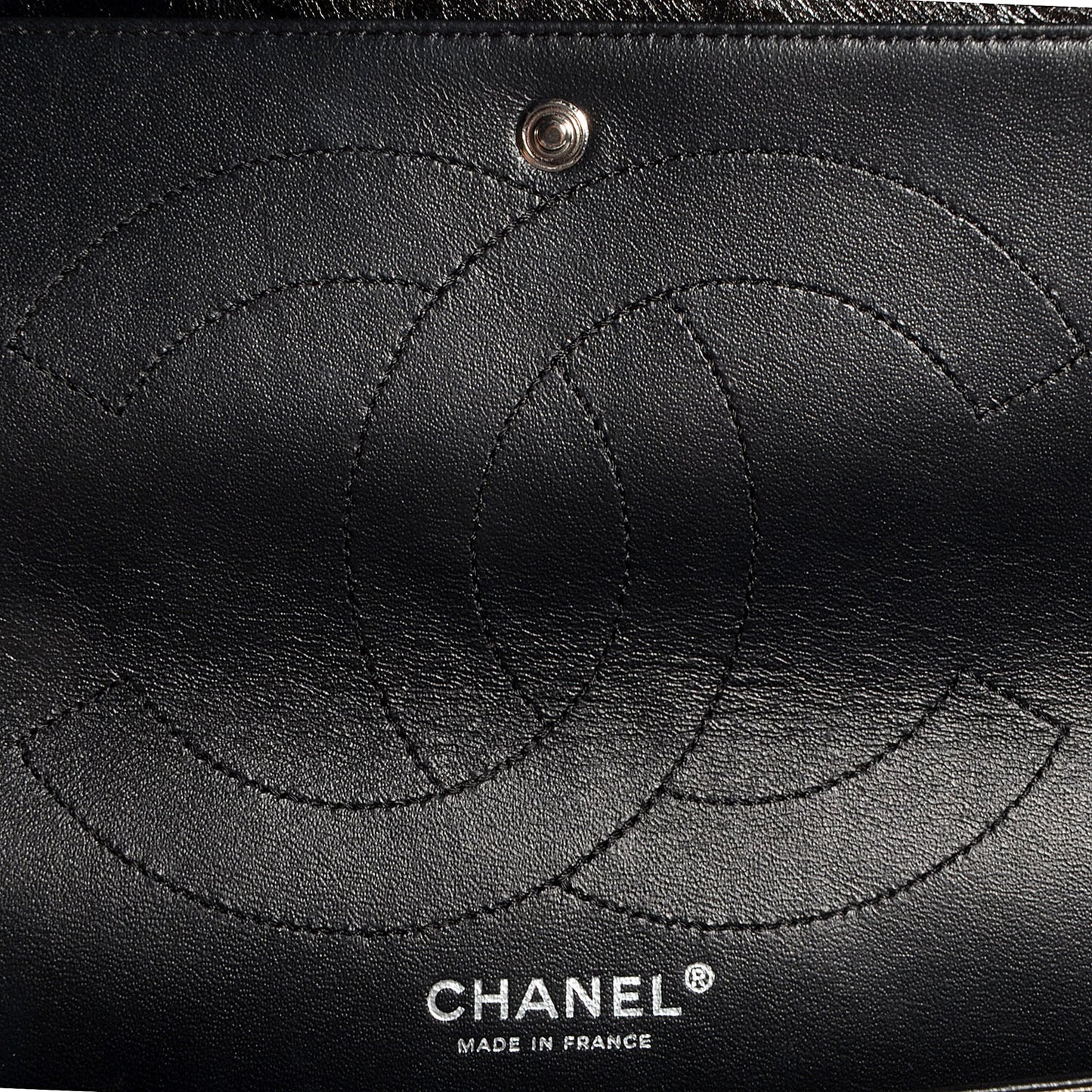 Glazed Calfskin 2.55 Reissue 227 Flap Black
