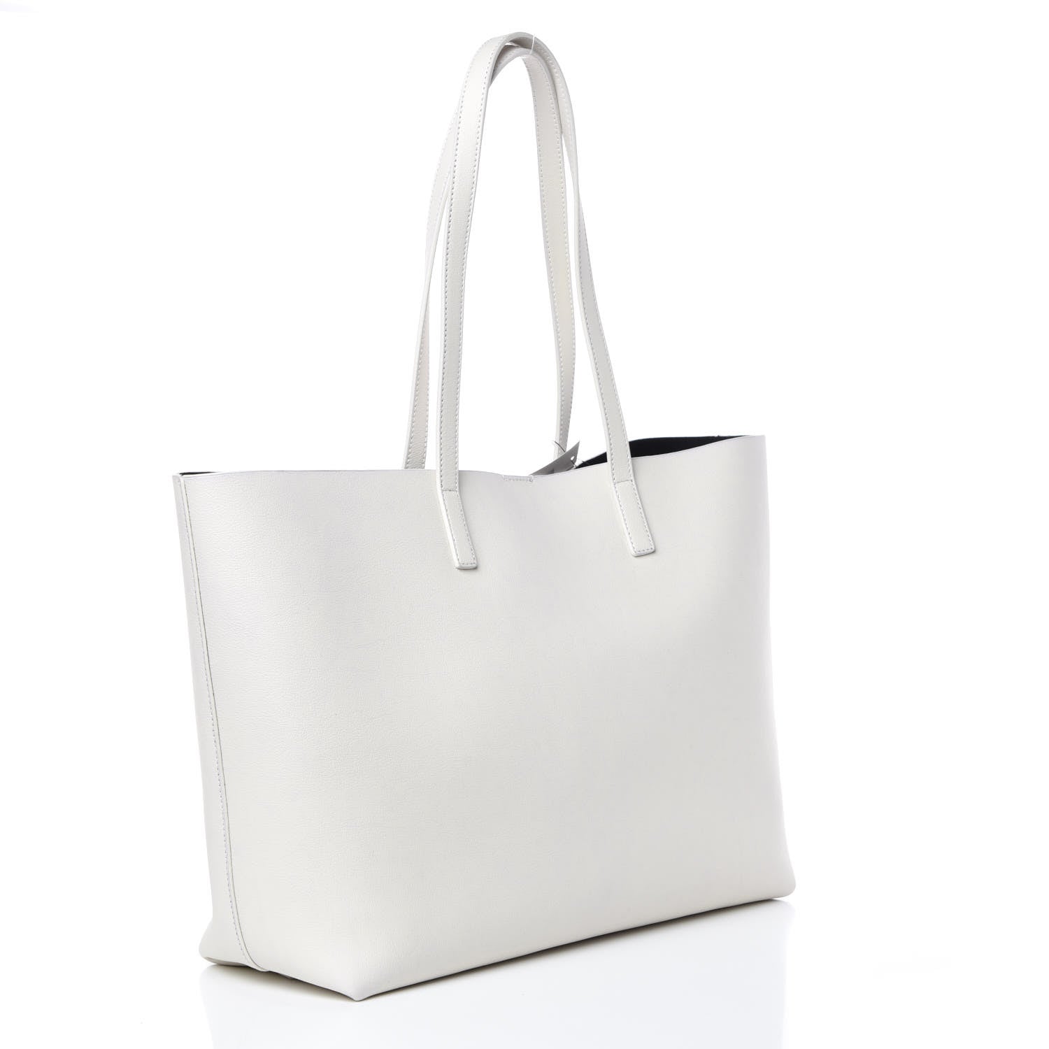Saint Laurent Calfskin Large Shopping Tote Porcellana 4 of 14