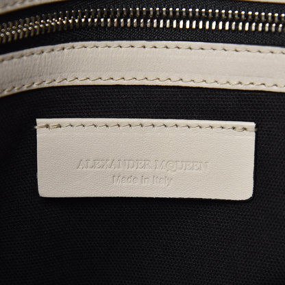 Alexander McQueen Calfskin Skull Perforated Tote Off White 6 of 14