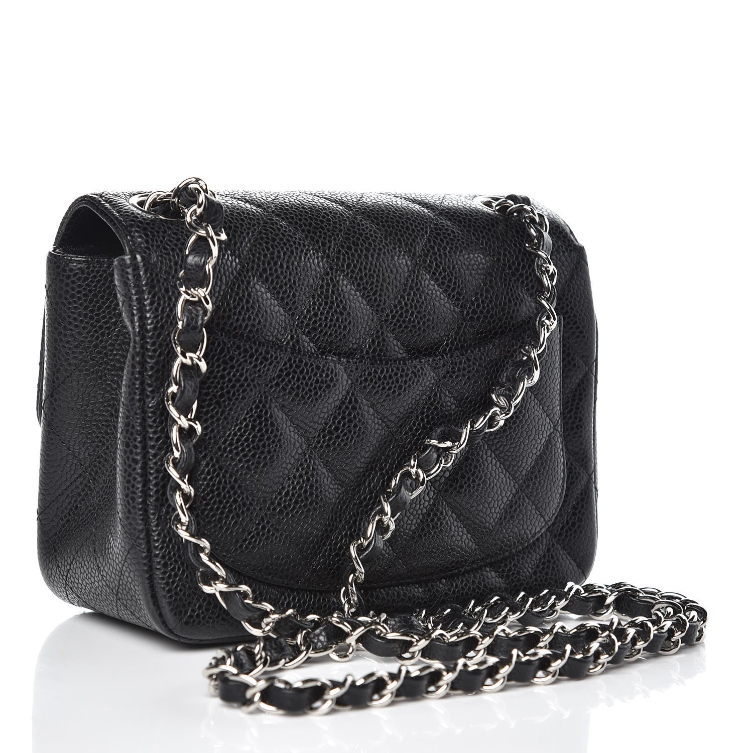 Chanel Caviar Quilted Mini Square Flap Black 3 of 12