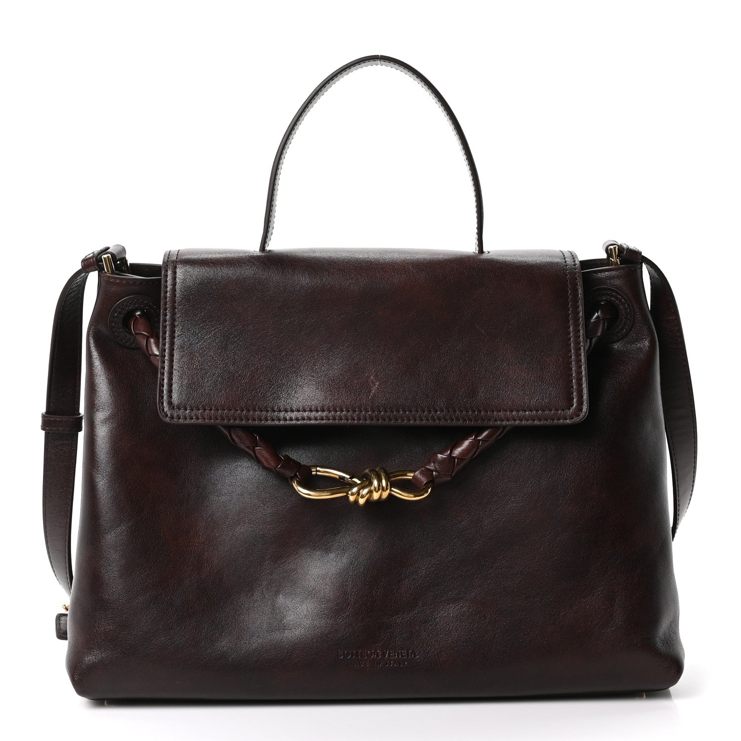 Bottega Veneta Silky Calfskin Medium Ciao Ciao Dark Mahogany 1 of 8