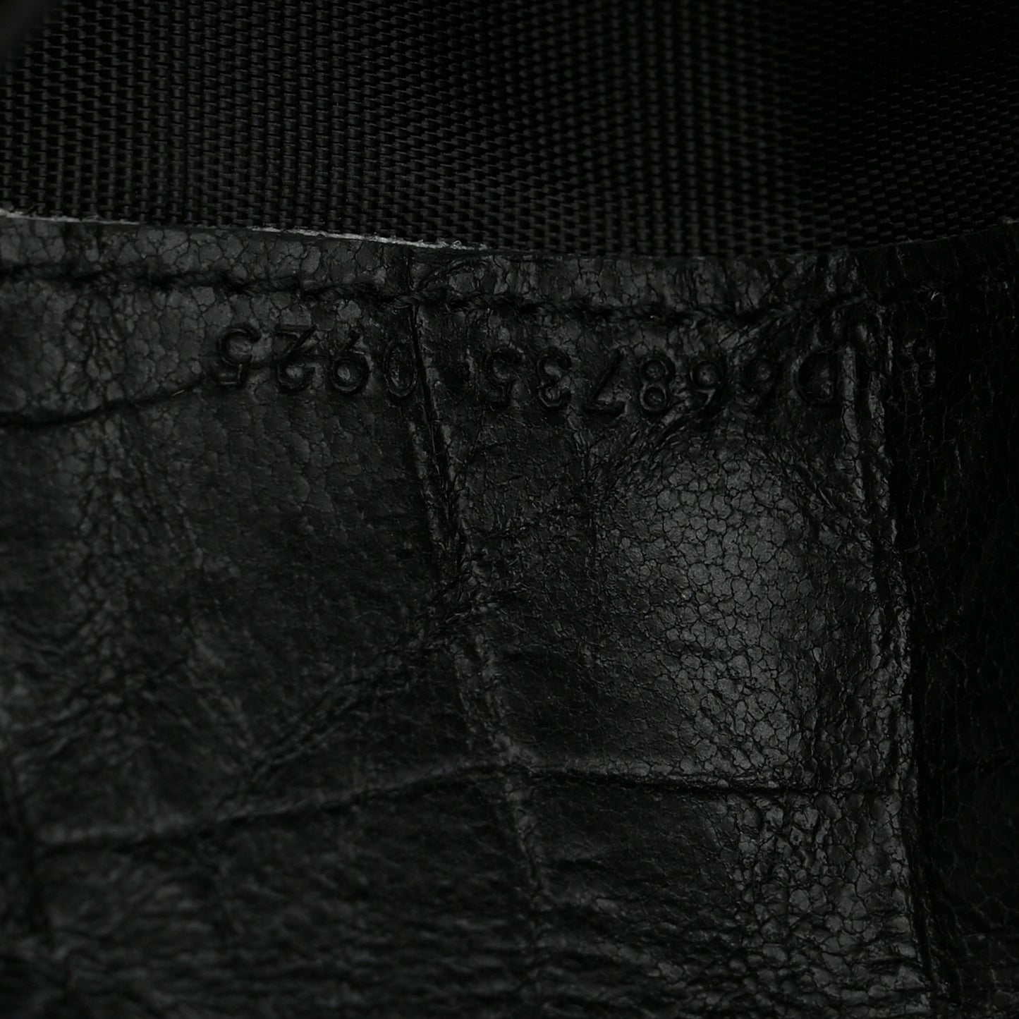 Crocodile Embossed Calfskin Cassandre Credit Card Wallet Black