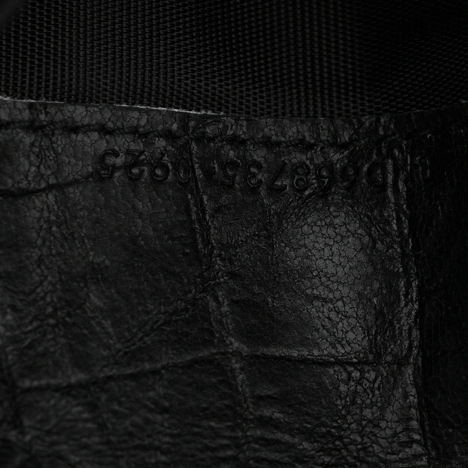 Saint Laurent Crocodile Embossed Calfskin Cassandre Credit Card Wallet Black 6 of 7