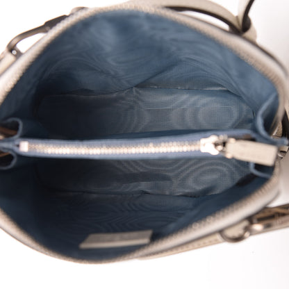 Gucci X SEGA Calfskin GUCCY Stars Mini Dome Shoulder Bag Mystic White Gold 6 of 10