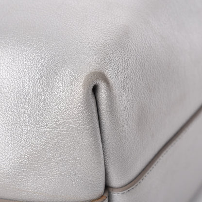 Saint Laurent Metallic Calfskin Large Shopping Tote Silver 15 of 16