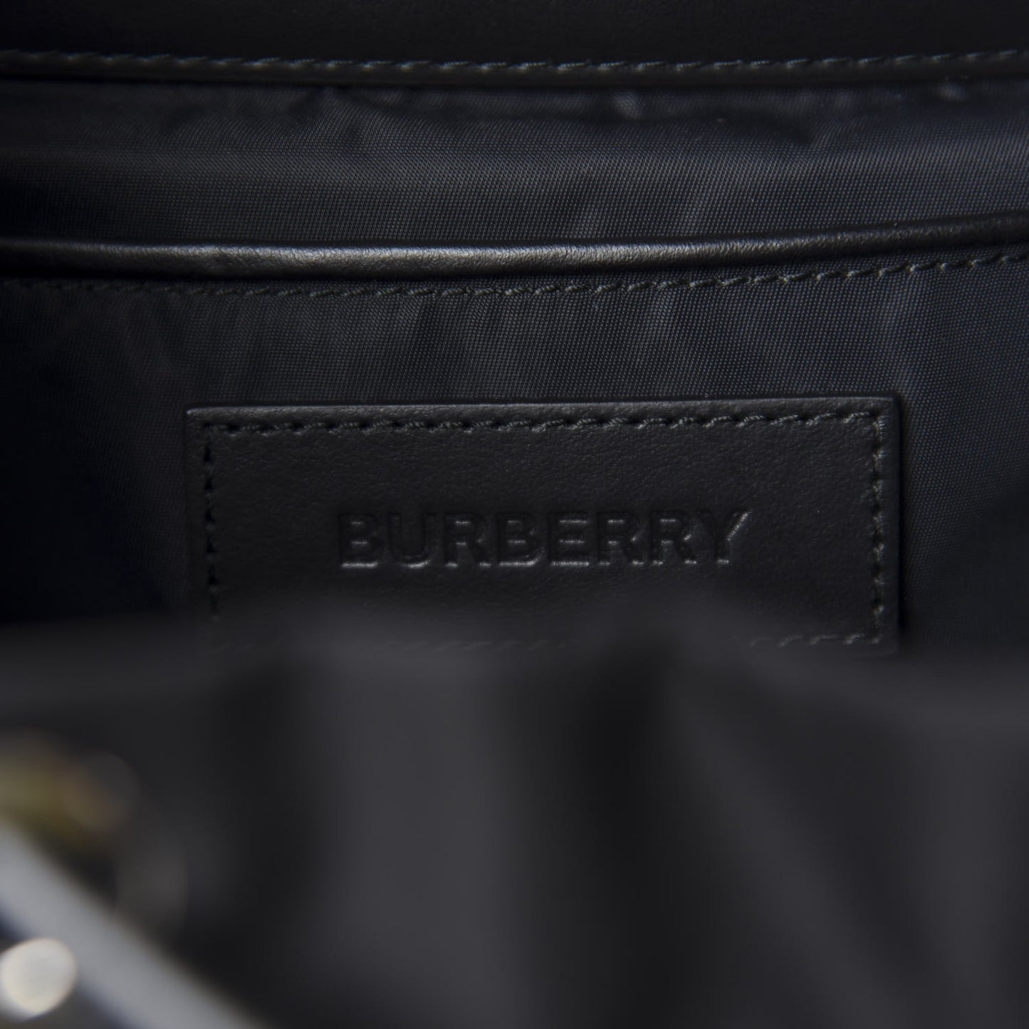 Nylon Logo Print Medium Rucksack Backpack Black
