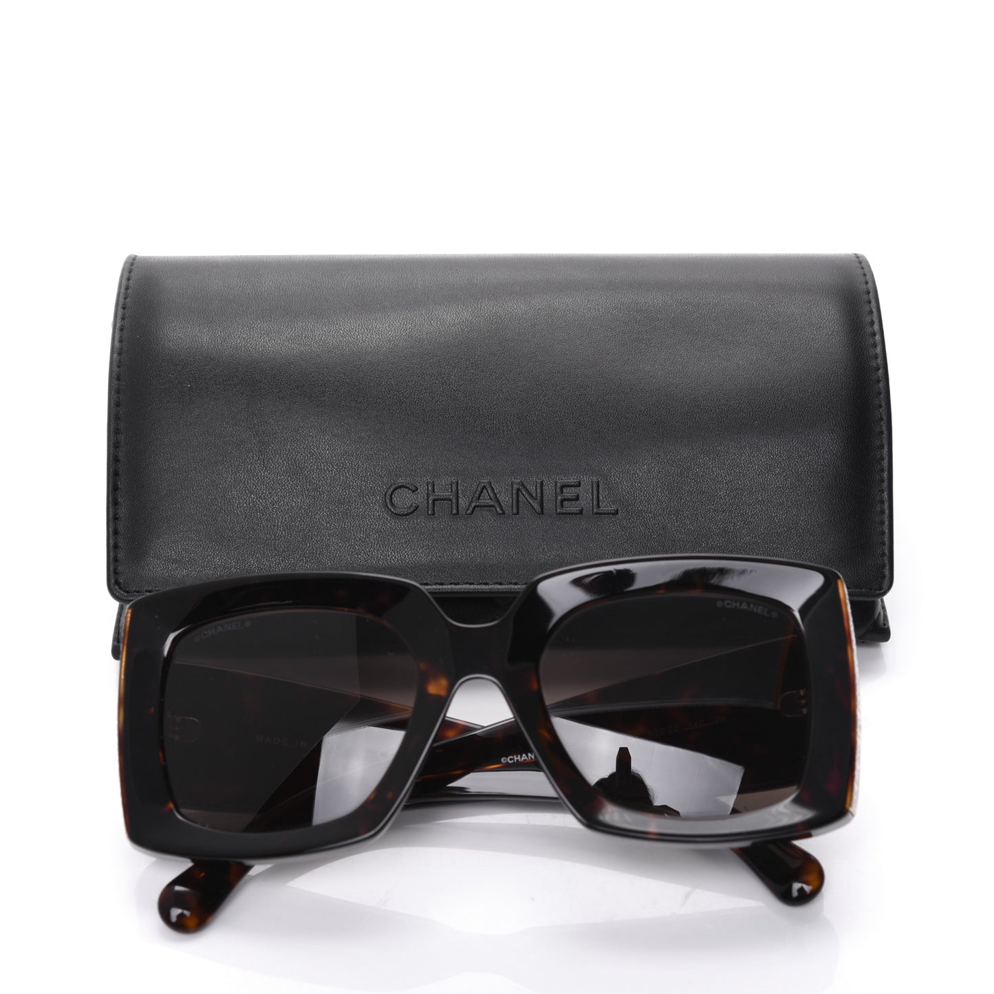 Acetate Rectangle Sunglasses 5435 Tortoise