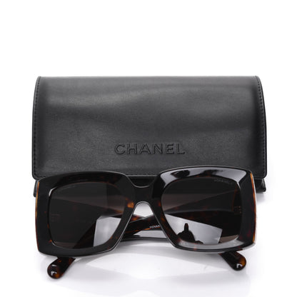 Chanel Acetate Rectangle Sunglasses 5435 Tortoise 9 of 9