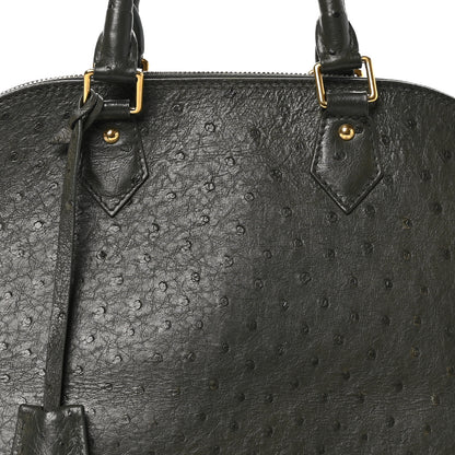 Louis Vuitton Ostrich Alma PM Olive 7 of 9