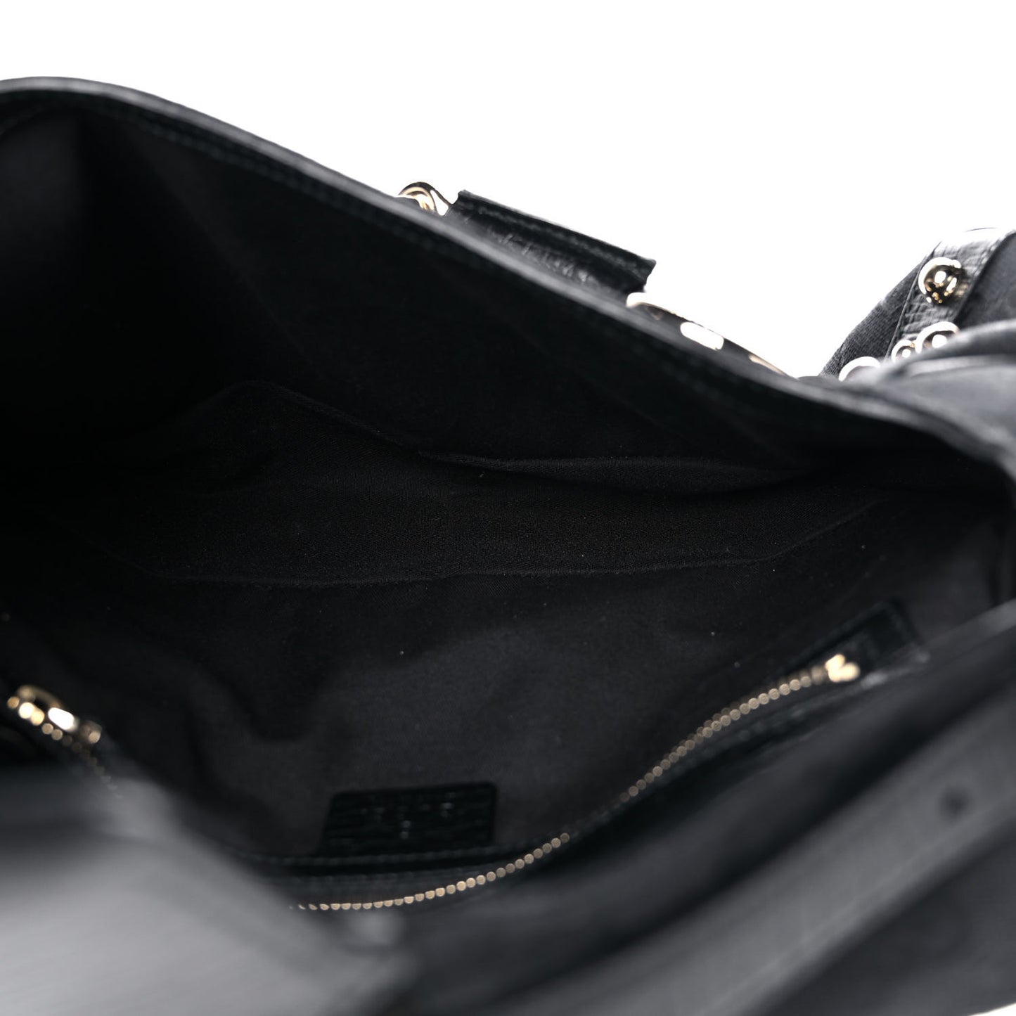 Monogram Horsebit Web Flap Bag Black Beige