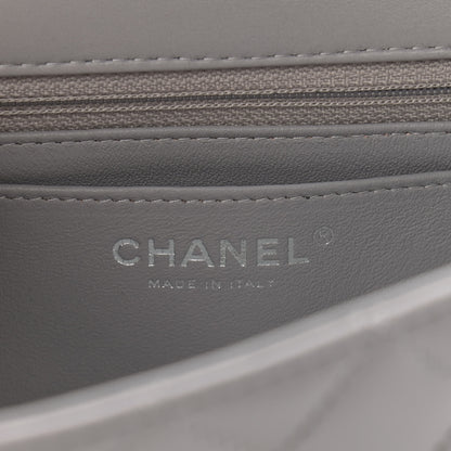 Chanel Lambskin Quilted Mini Rectangular Flap Grey 6 of 12