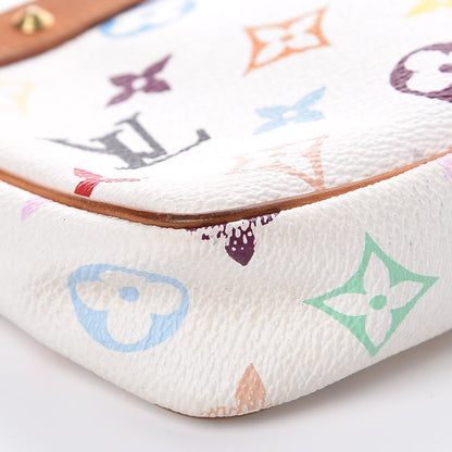 Louis Vuitton Monogram Multicolor Pochette Accessories White 13 of 14