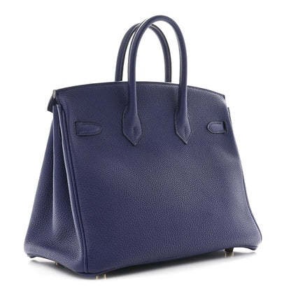 Hermes Togo Birkin 25 Bleu Encre 3 of 12