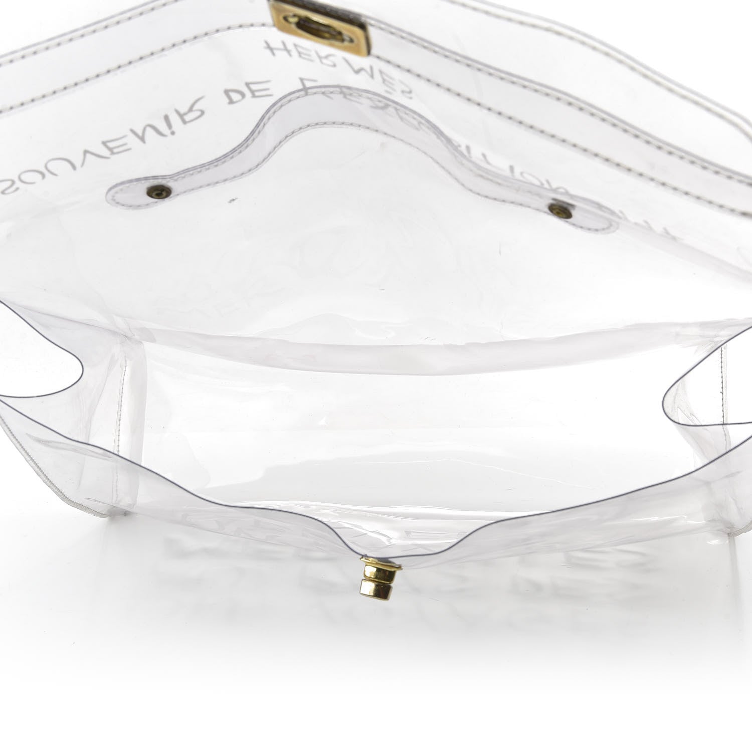 Hermes Vinyl Souvenir De L'Exposition Kelly Transparent 5 of 9