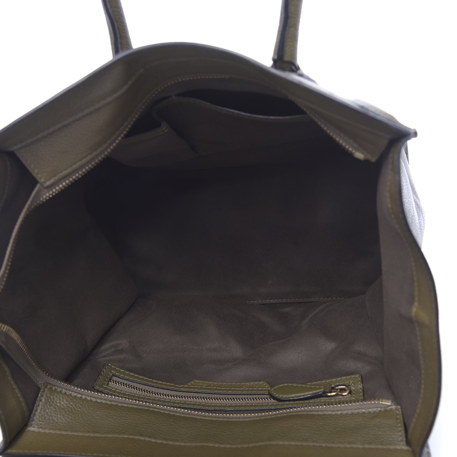 Celine Drummed Calfskin Mini Luggage Jungle 5 of 18