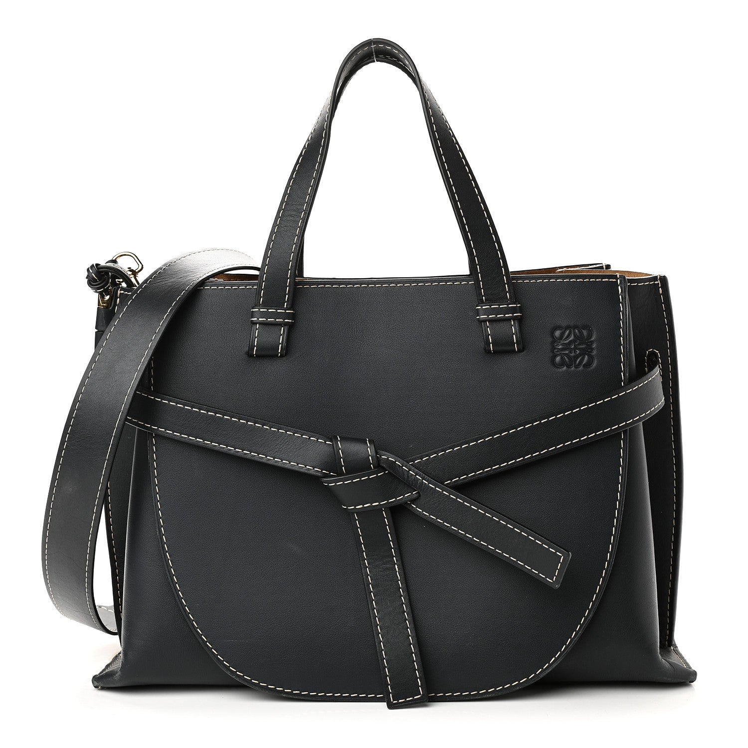 Loewe Calfskin Gate Tote Midnight Blue 1 of 14