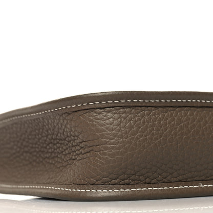 Hermes Taurillon Clemence Amazone Evelyne TPM Etoupe Bleu Indigo 9 of 11