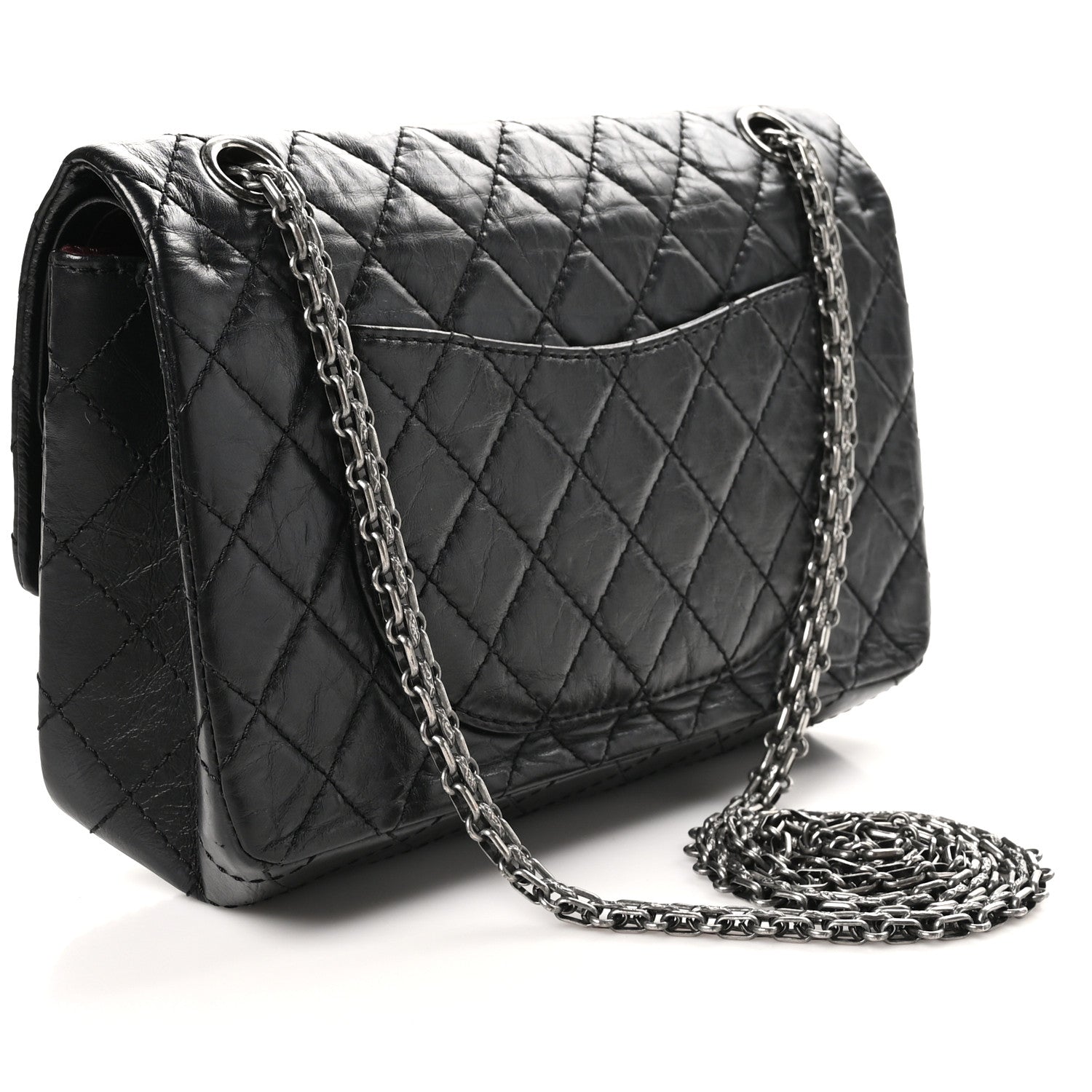 Chanel Aged Calfskin Quilted 2.55 Reissue 225 Flap Black 3 of 11