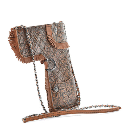 Chanel Calfskin Paris Dallas Holster Shoulder Bag Brown 3 of 12