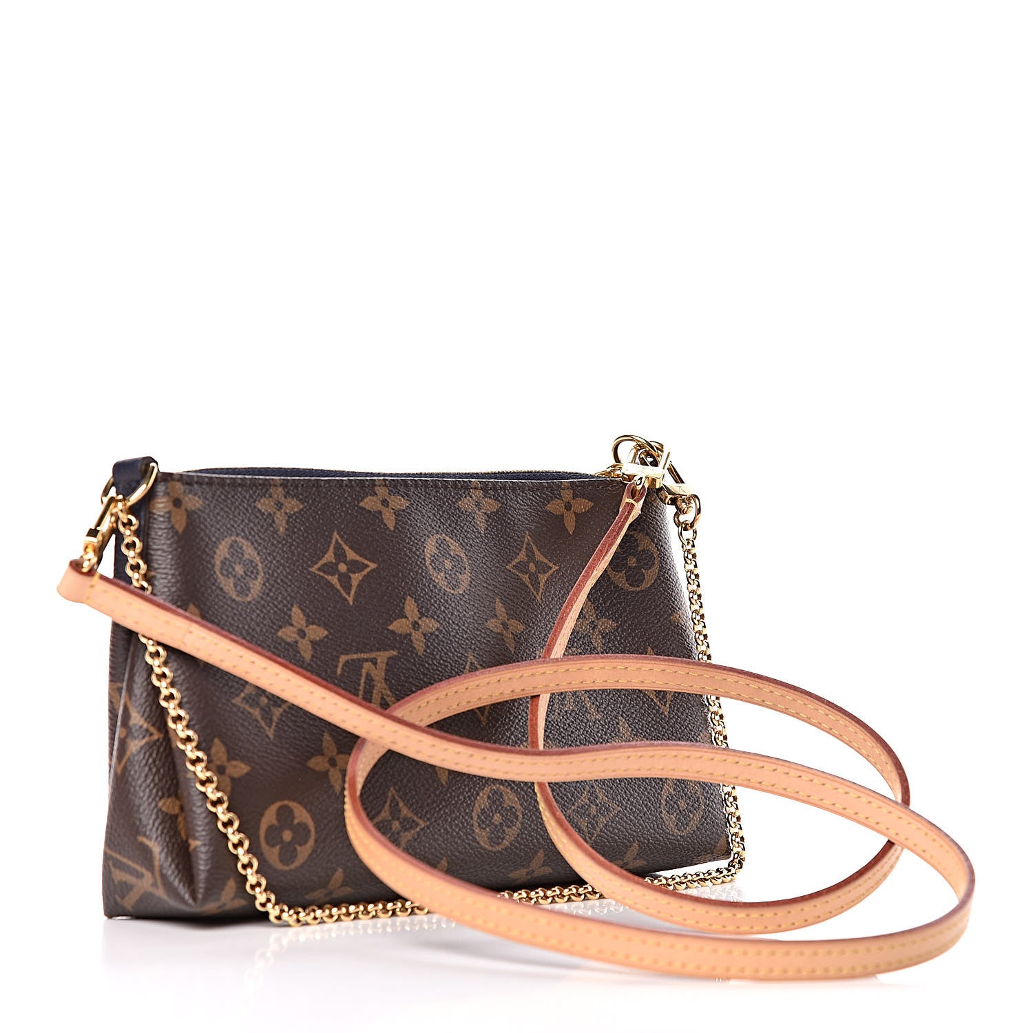 Louis Vuitton Monogram Pallas Clutch Blue Marine 3 of 12