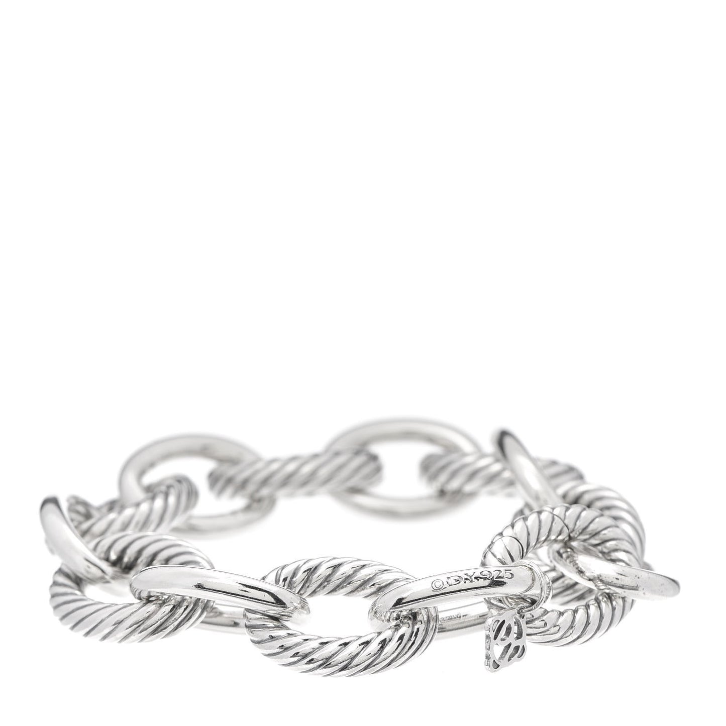 Sterling Silver 12mm Large Oval Link Bracelet