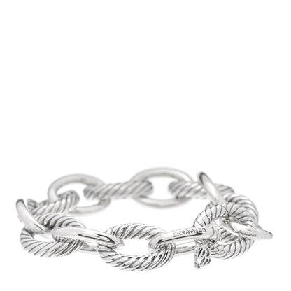 David Yurman Sterling Silver 12mm Large Oval Link Bracelet 3 of 5