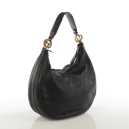 Gucci Guccissima Medium GG Twins Hobo Black 3 of 7