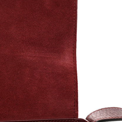 Gucci Suede Medium Arli Flap Shoulder Bag Vintage Bordeaux 11 of 15