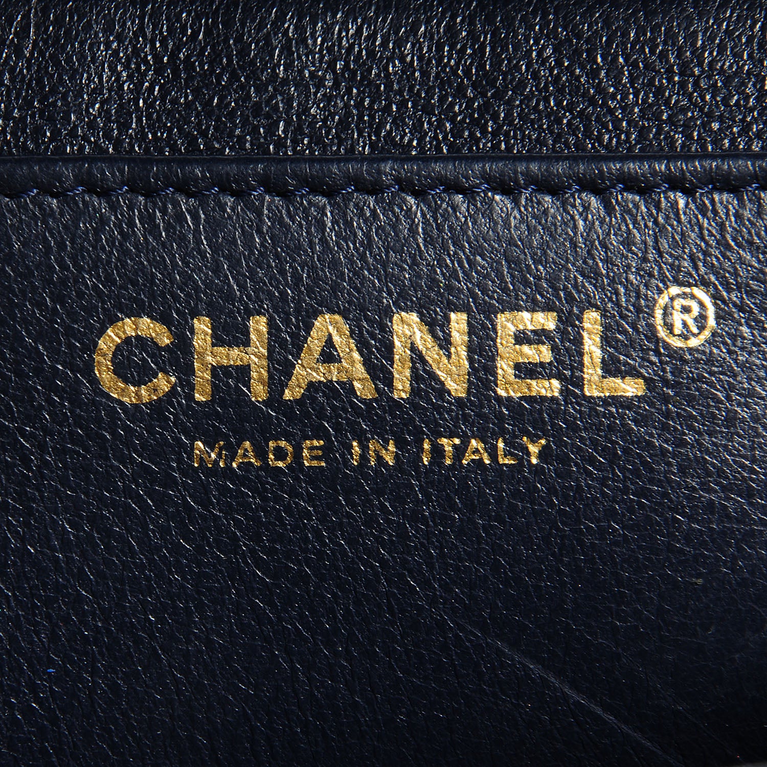 Chanel Caviar Maxi Single Flap Dark Blue 9 of 10